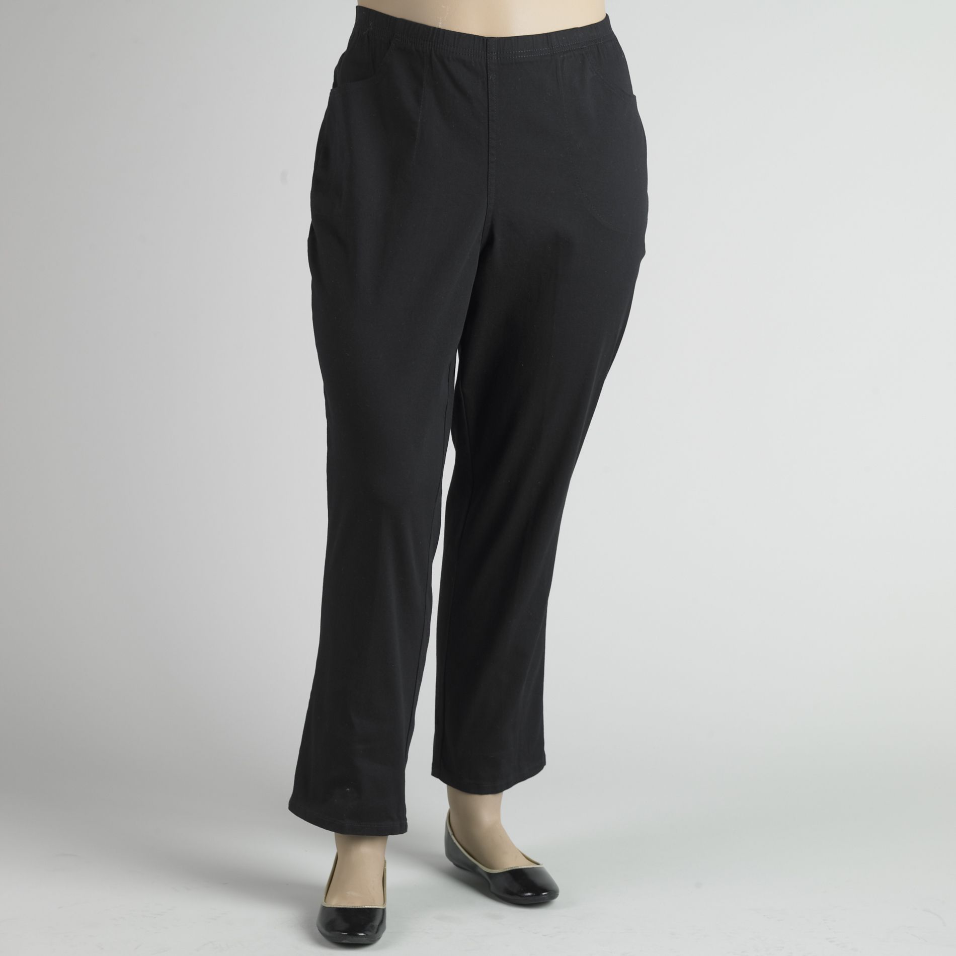 Laura Scott Women&#8217;s Plus 2-Pocket Pull-On Pant