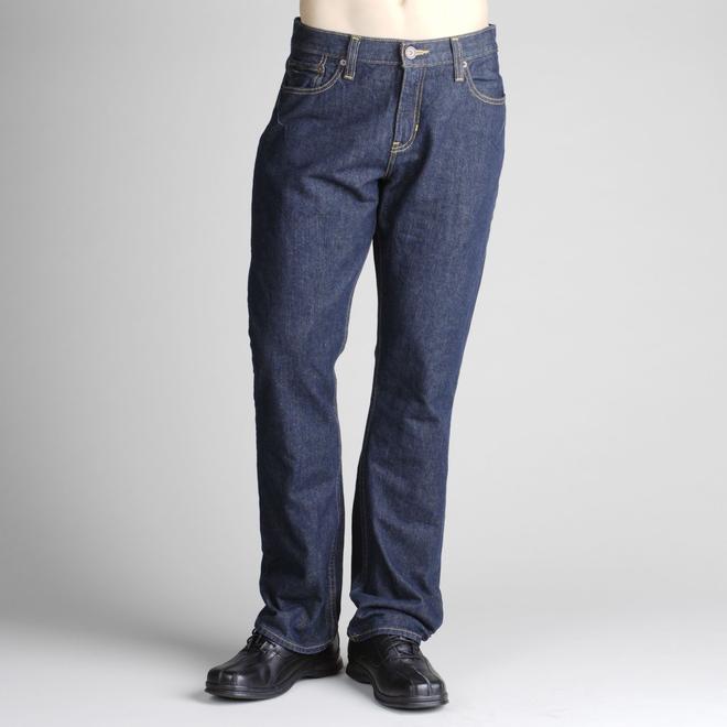 Roebuck & Co. Men's Boot Cut Slim Leg Denim Jeans