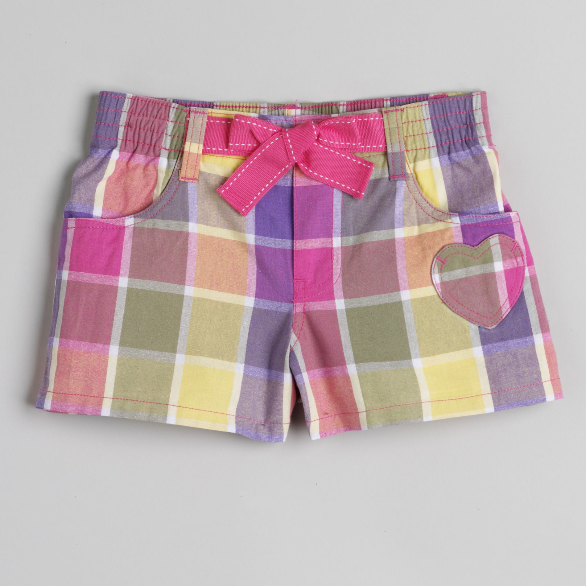 Toughskins Girl&#39;s 4-6x Plaid Shorts