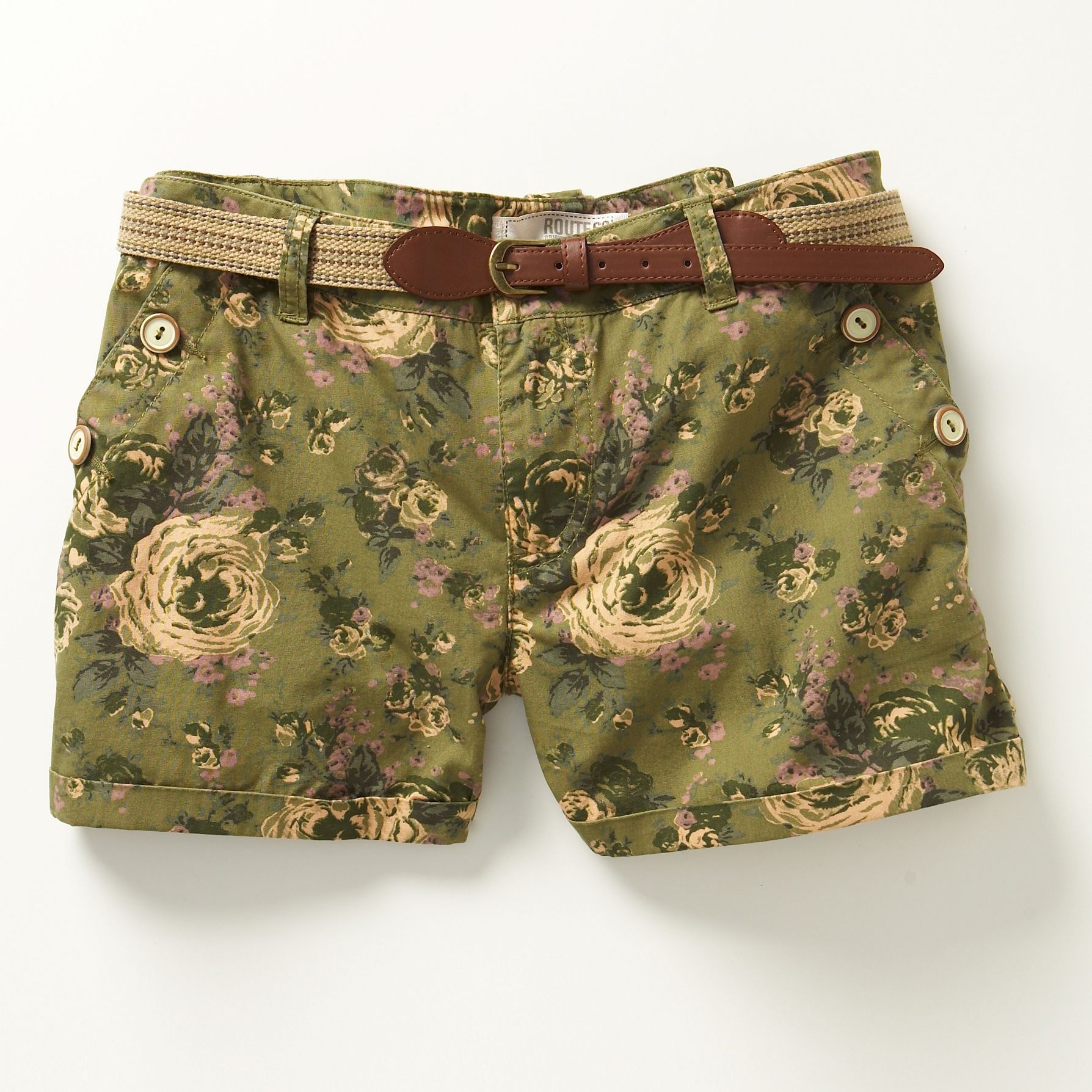 Route 66 Women's Printed Cargo Shorts