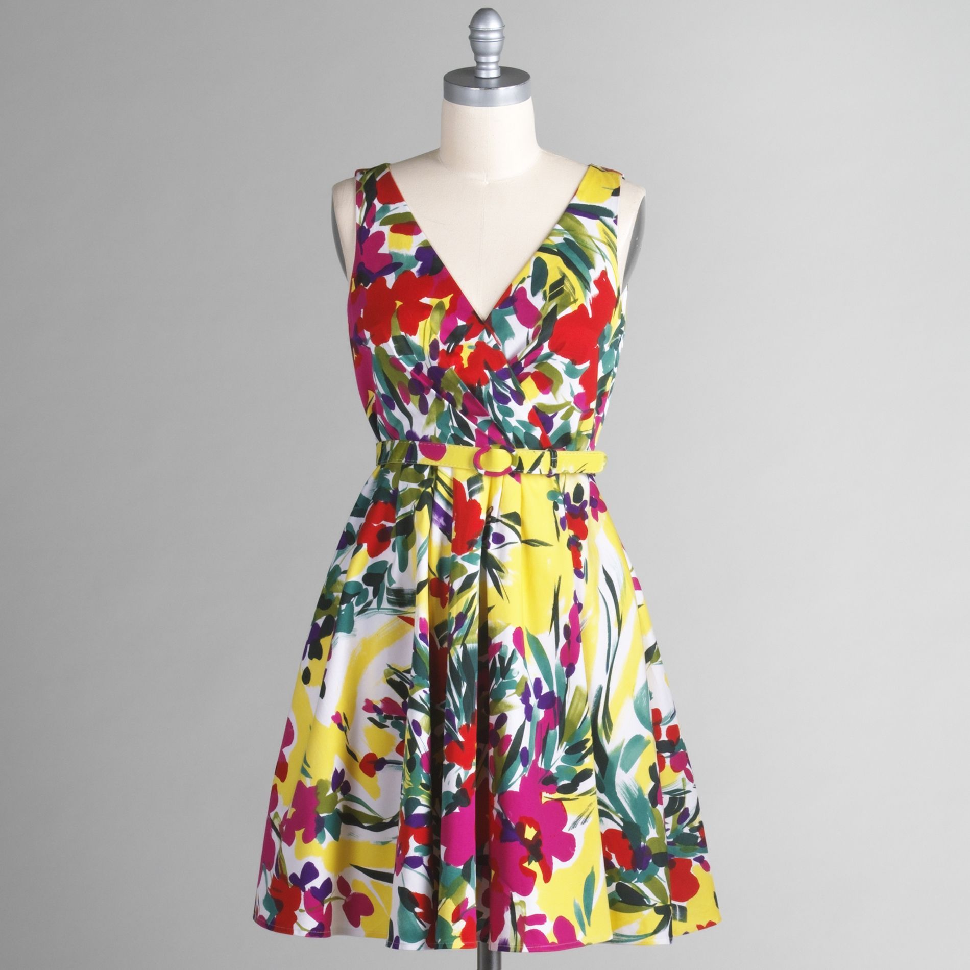 Spense Women&#39;s Sleeveless Floral Print Dress