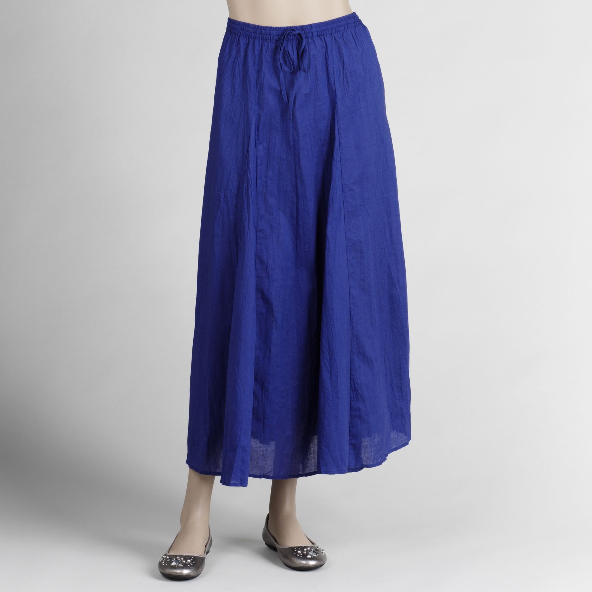 Jaclyn Smith Women's Solid Crinkle Skirt
