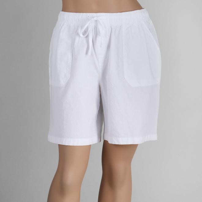 Basic Editions Women's Drawstring Shorts