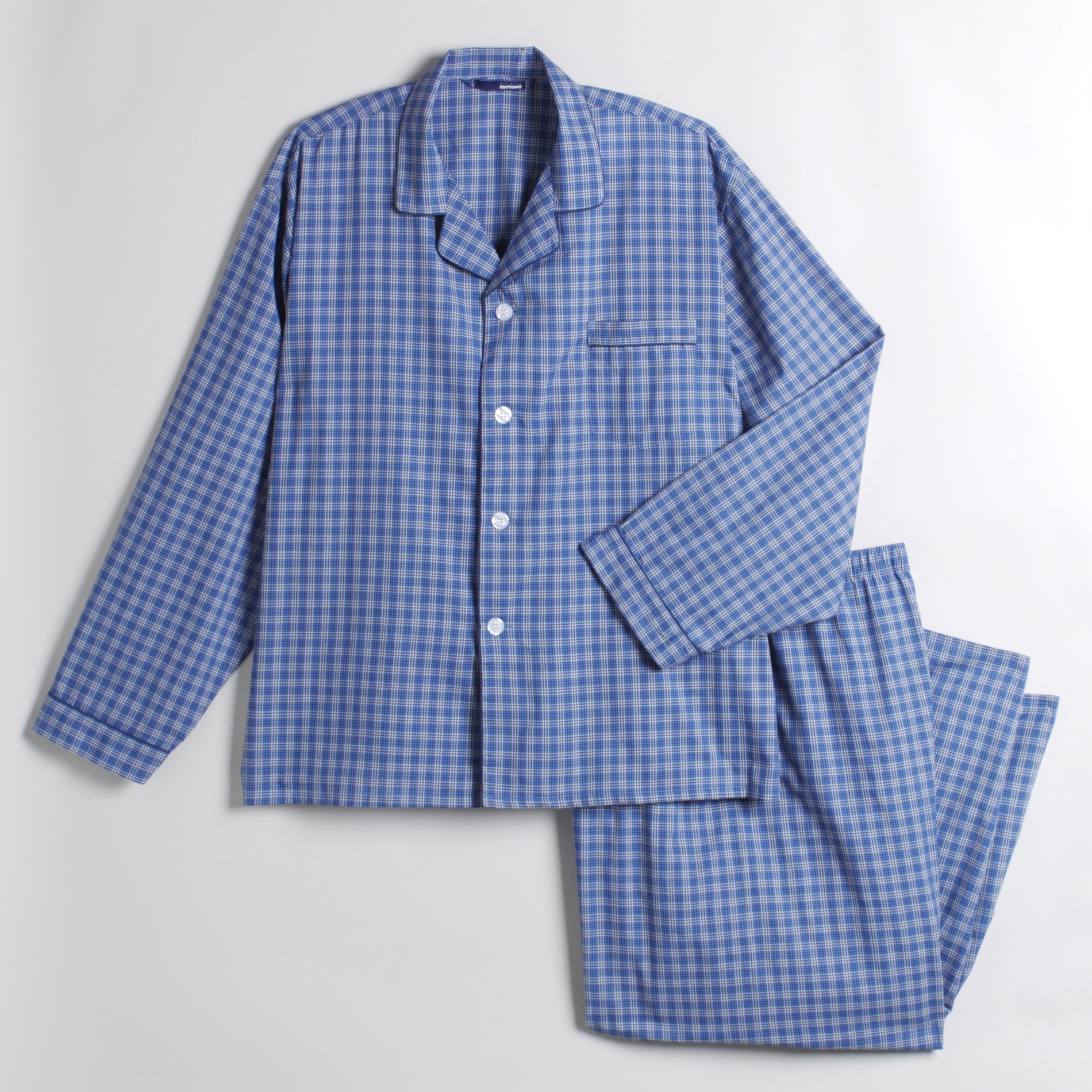 Basic Editions Men's Big & Tall Broadcloth Pajamas