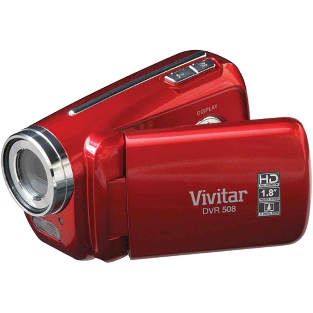 Vivitar DVR-508 Digital Video Recorder - Red