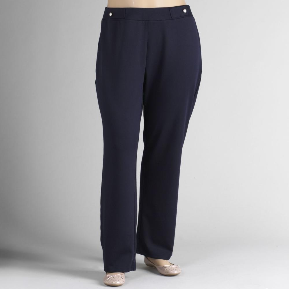 Sag Harbor Women&#39;s Plus Pull-On Pants