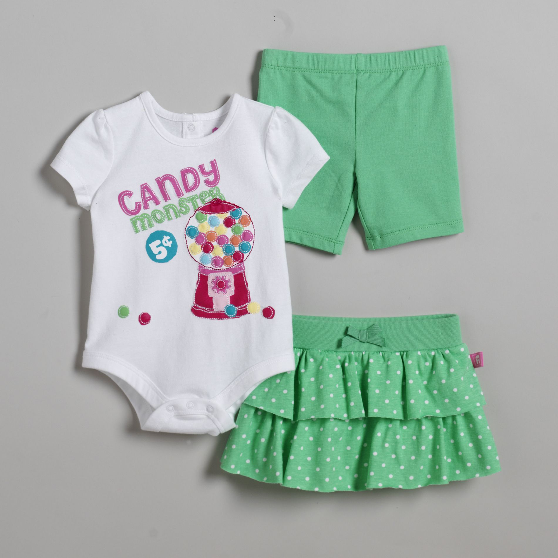 Miniville Newborn Girl's Three-Piece Outfit