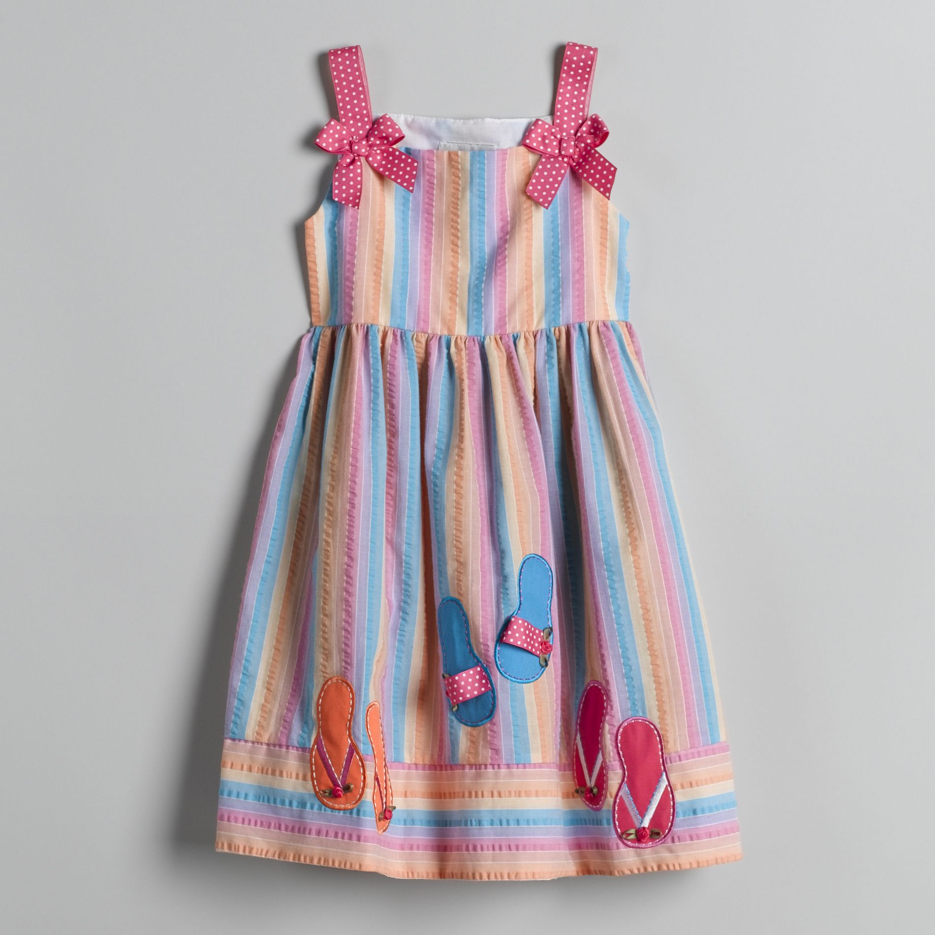 Rare Too Girl&#39;s 4-6x Multi Stripe Dress