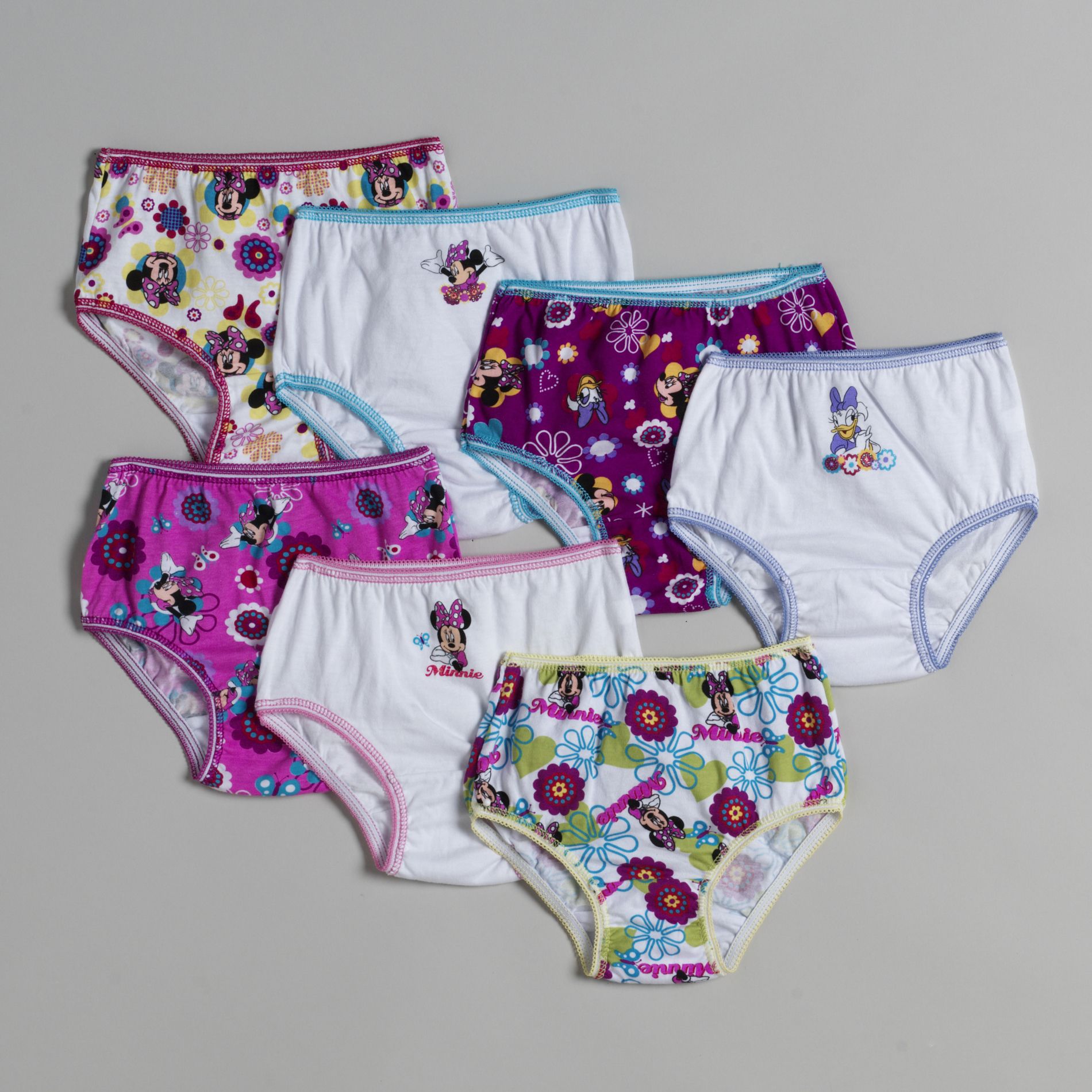 Disney Toddler Girl&#39;s 7 Pair  Panty Pack