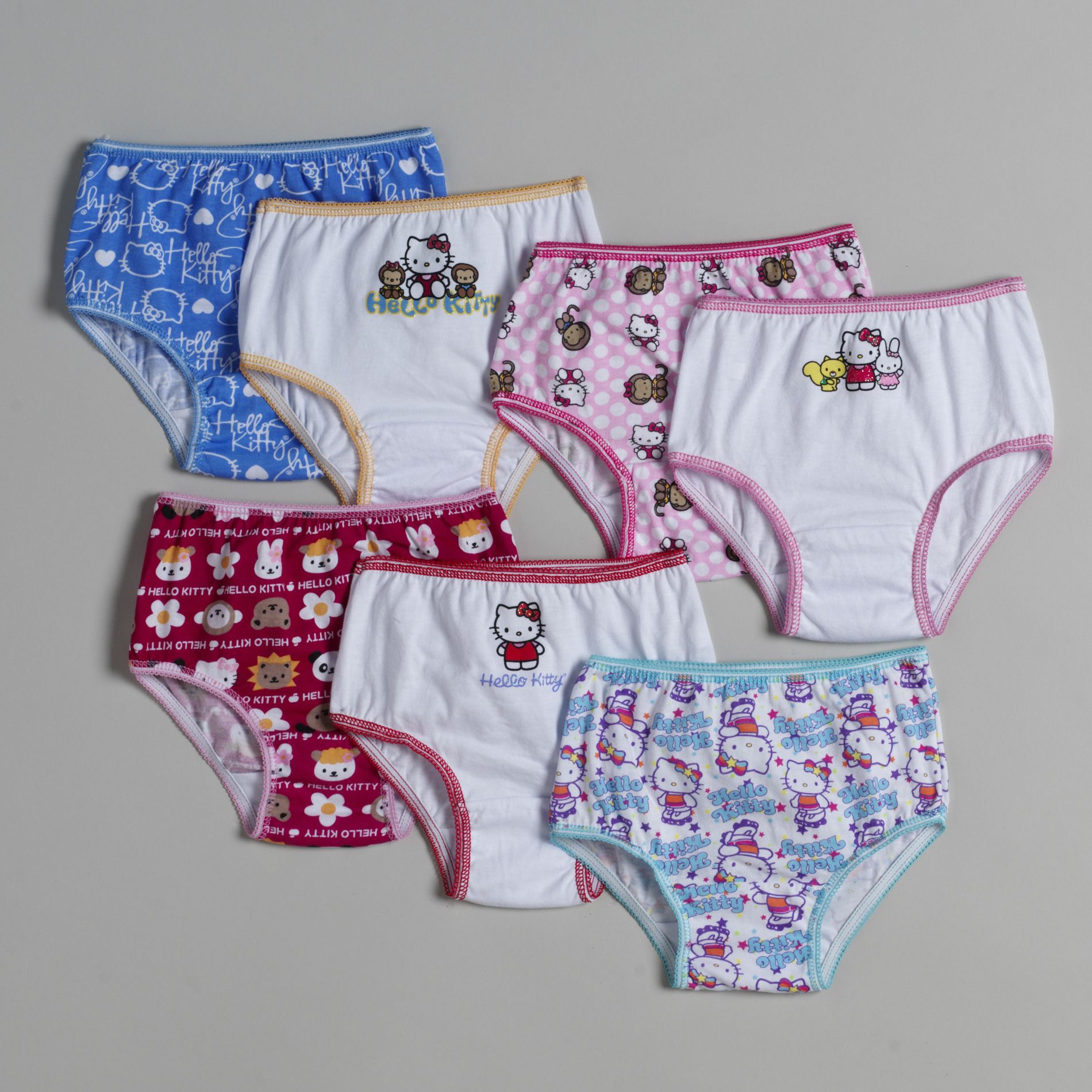 Sanrio Toddler Girl&#39;s 7-Pack Hello Kitty Panties