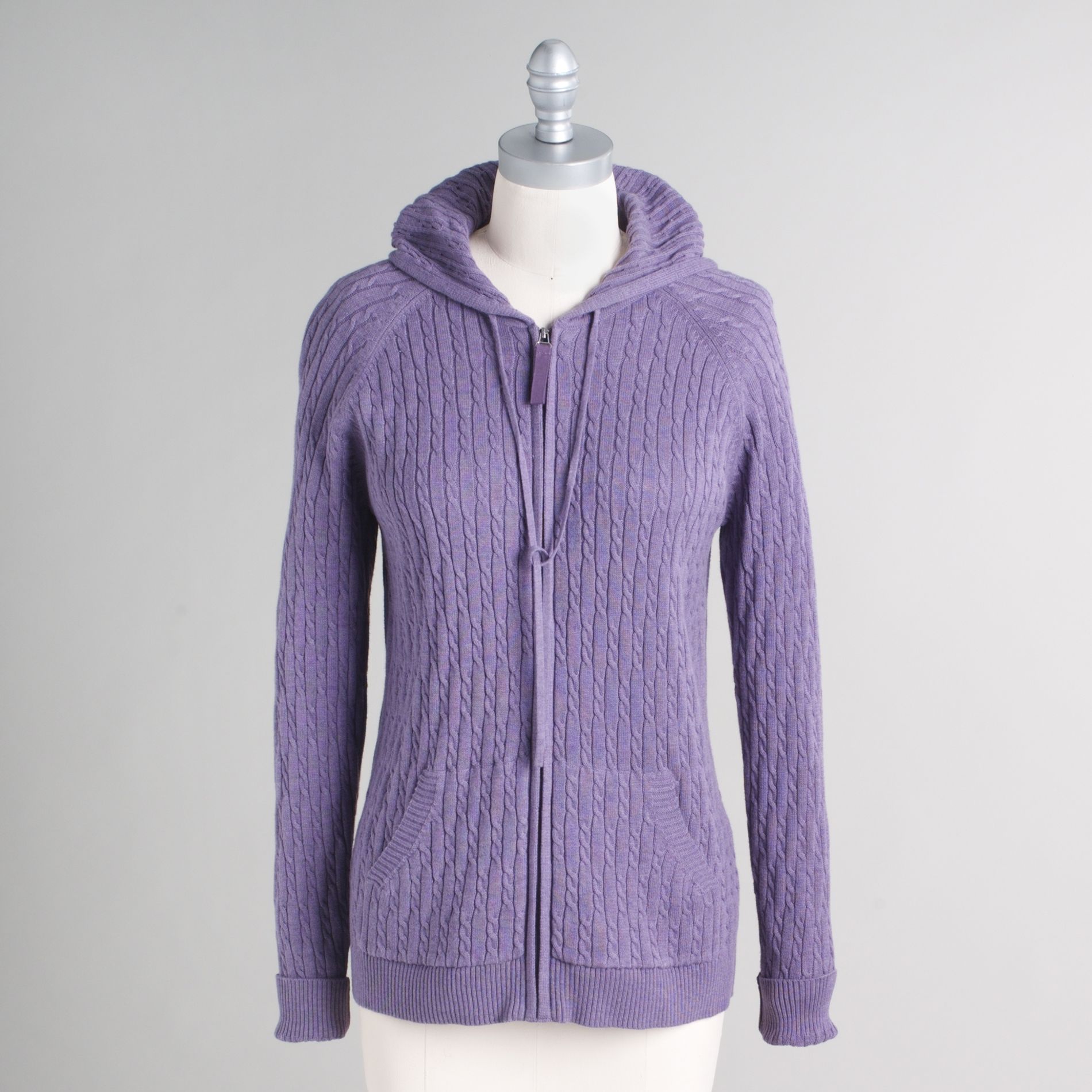 Covington Women&#39;s Cable Knit Hooded Sweater