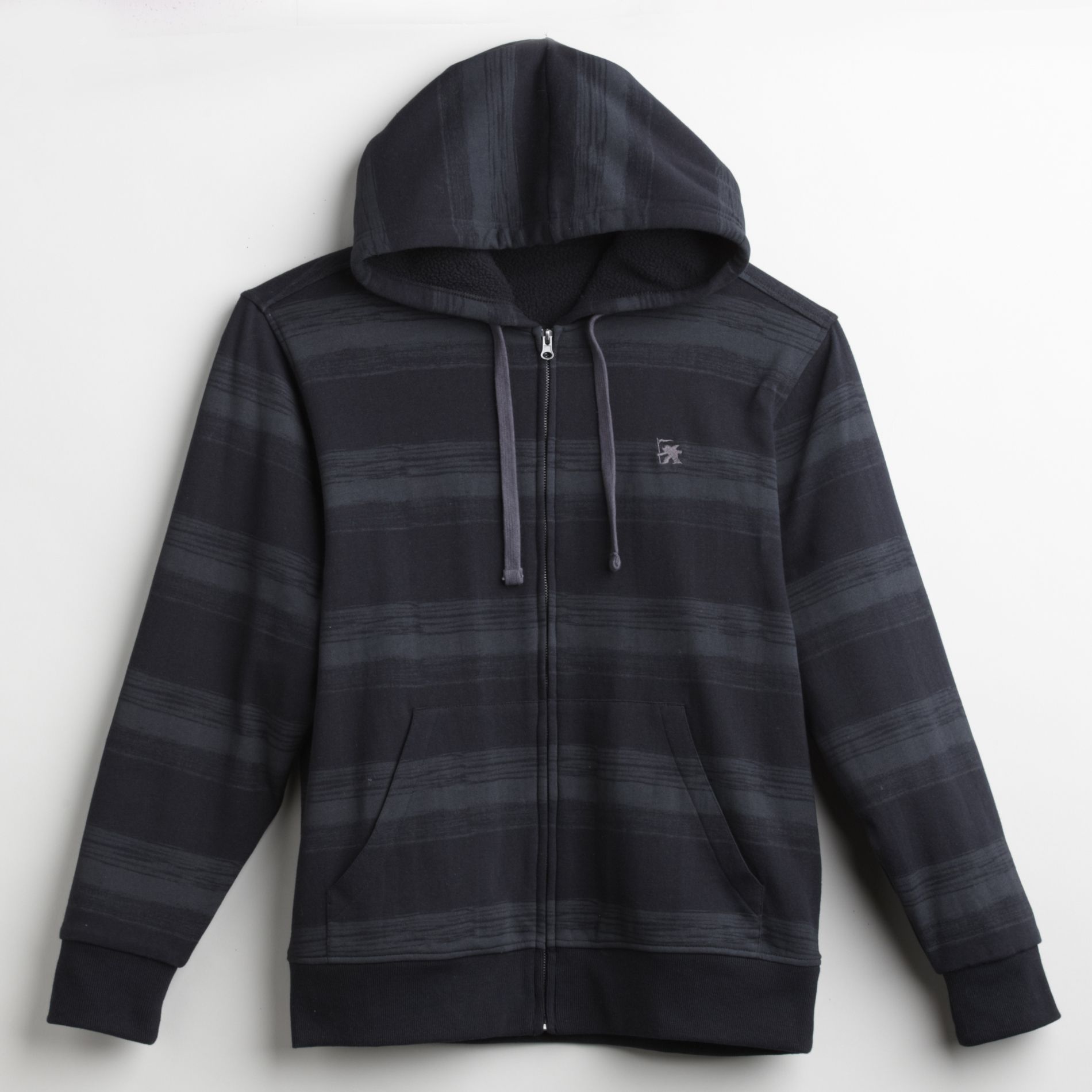 Gotcha Men's Hooded Sweatshirt Jacket with Faux-Sherpa Lining