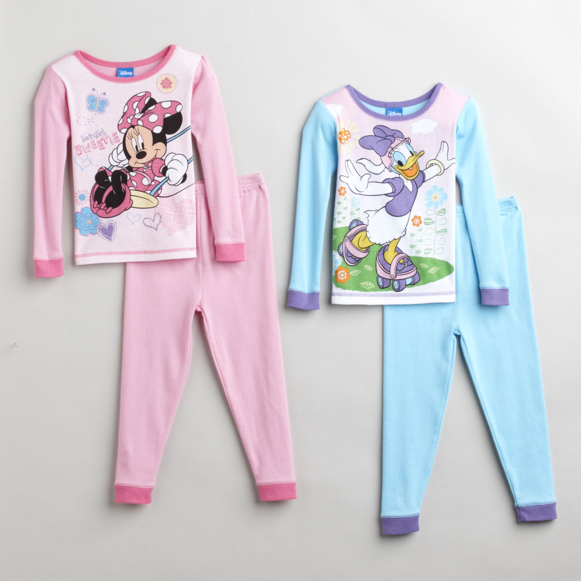 Disney Toddler Girl&#39;s Minnie Mouse & Daisy Duck Two Pack Sleepwear Set