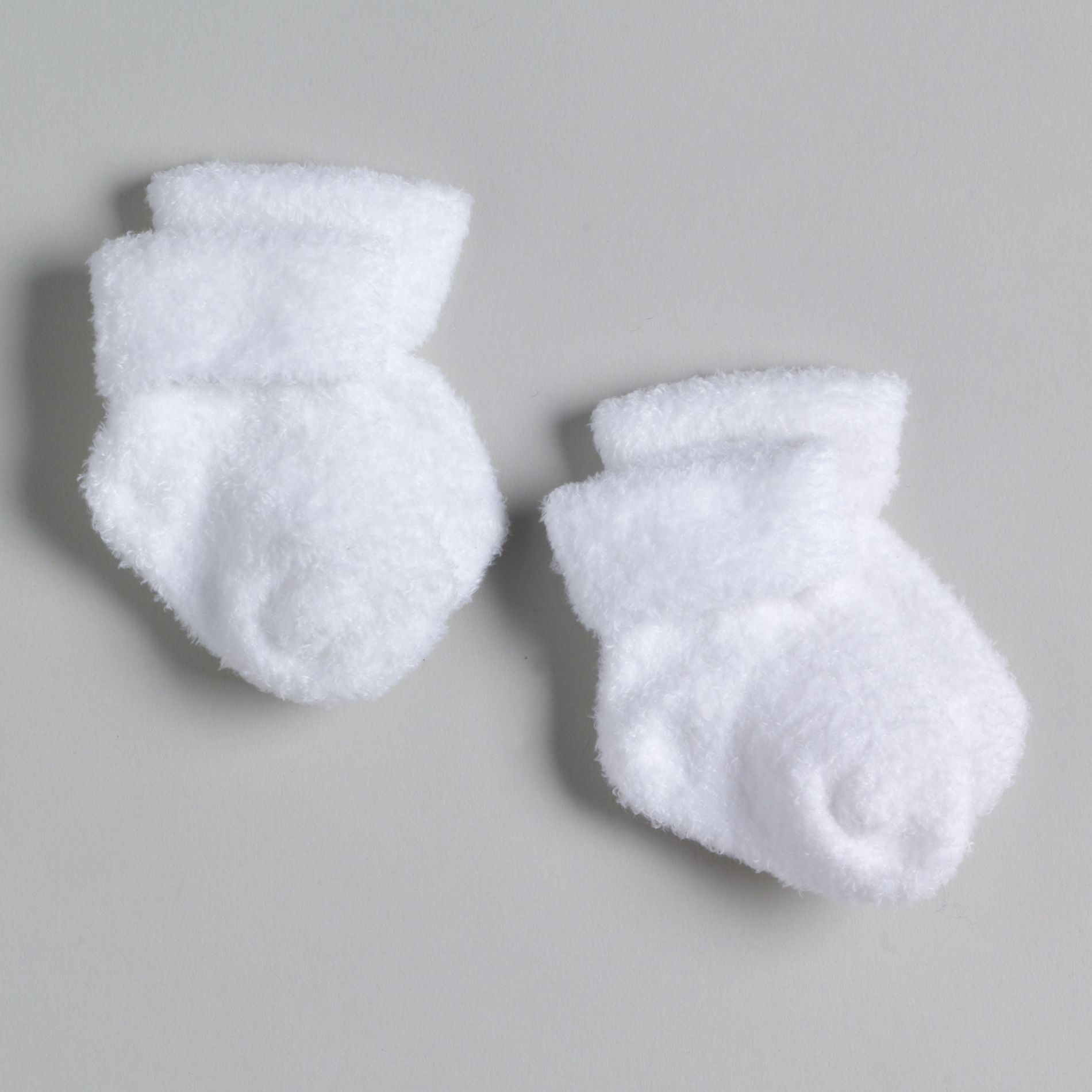 Little Wonders Newborn Unisex 2 Pack Chenille Socks