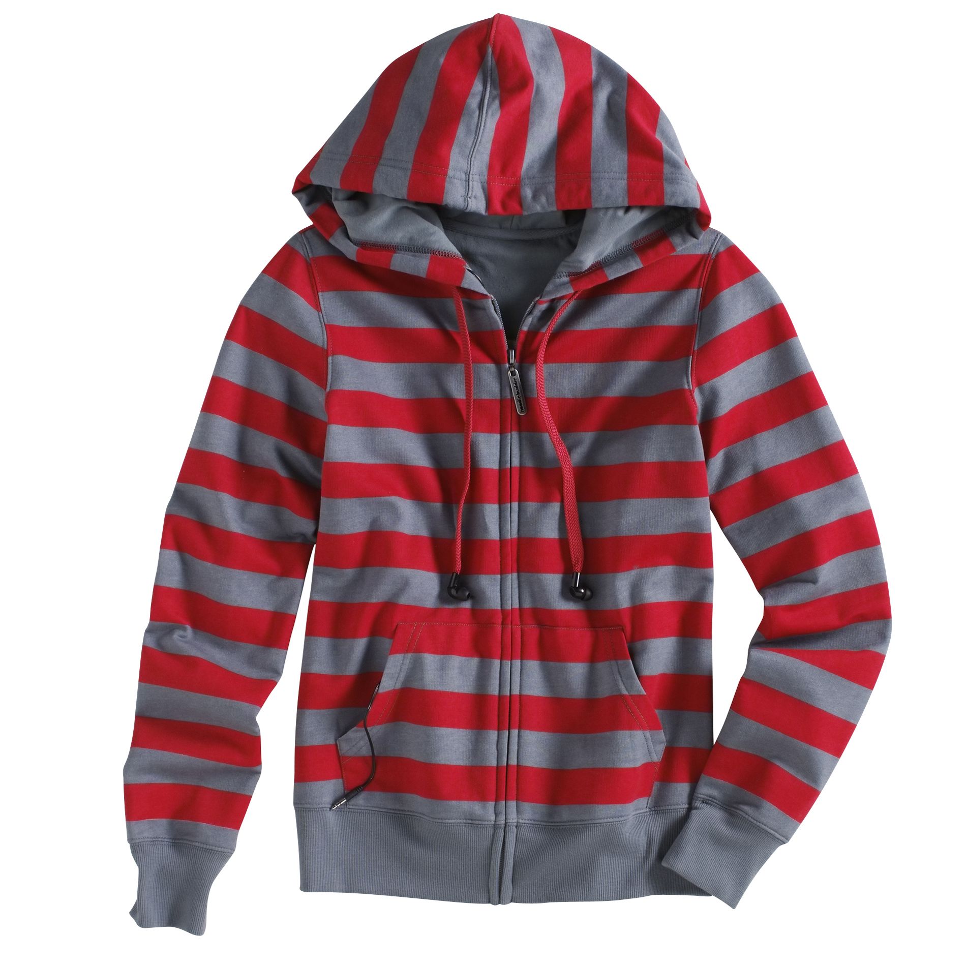 Bongo Junior's Striped Hoodie with Earbuds