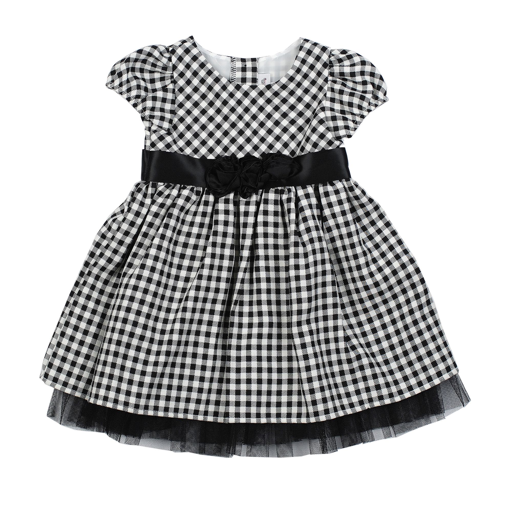 Youngland Infant & Toddler Girl&#39;s Short Sleeve Checked Print Dress with Bow