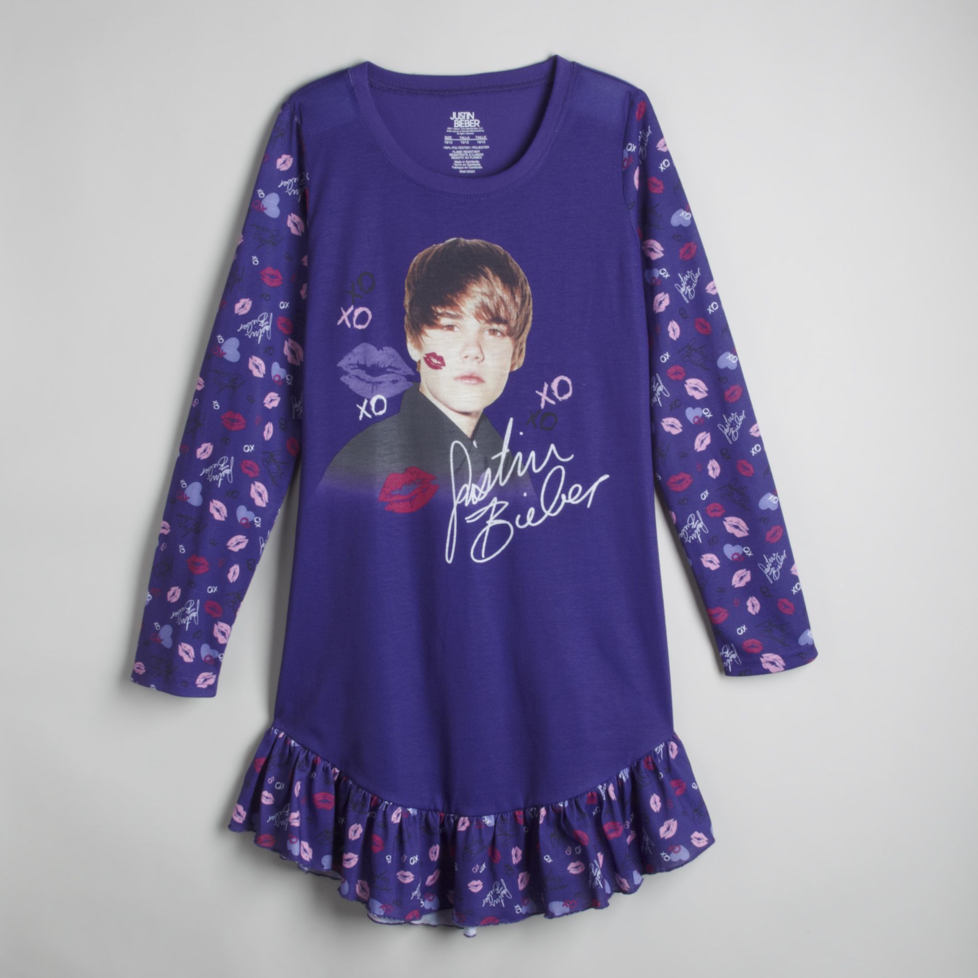Justin Bieber Girl's  Dorm Shirt