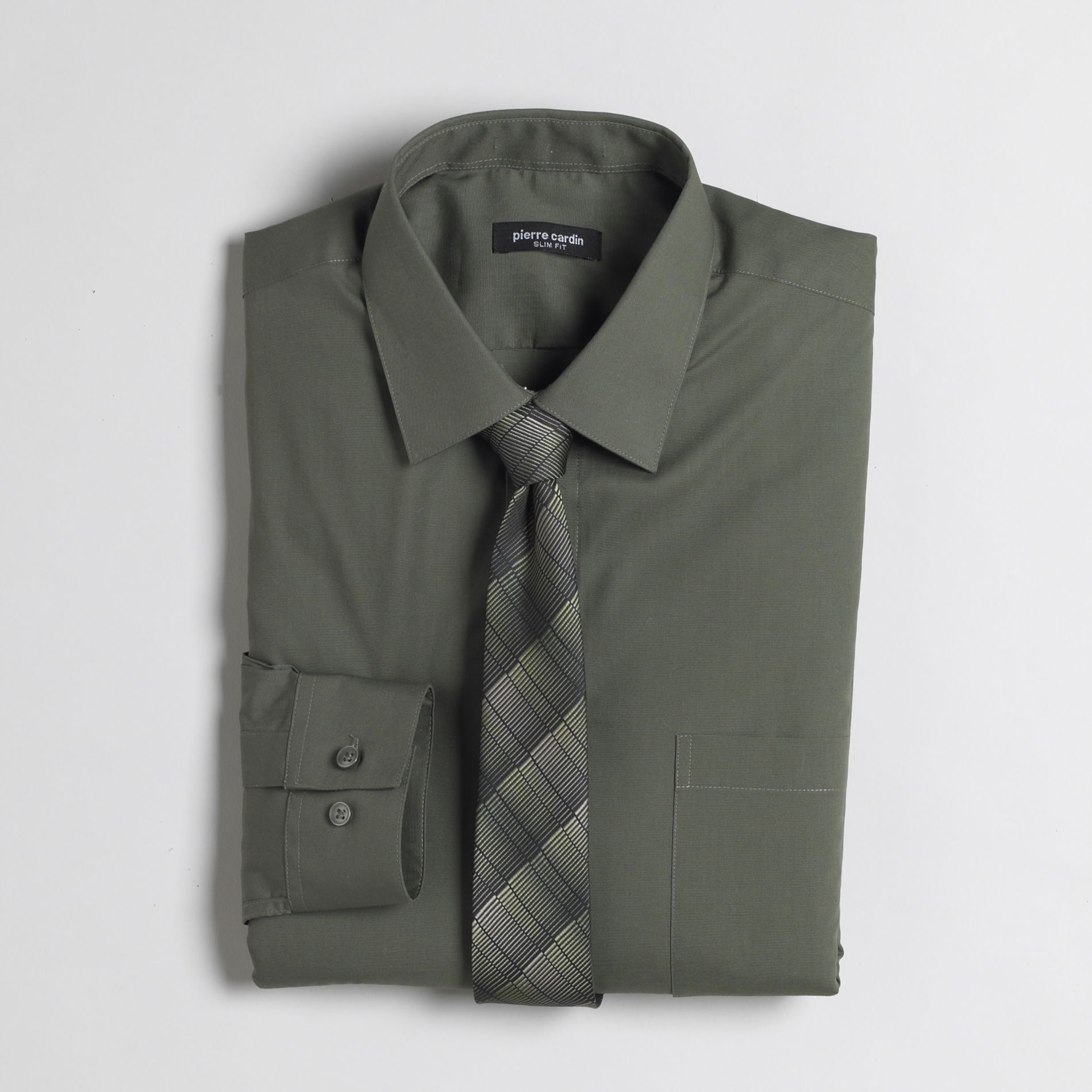 Pierre Cardin Men's Dress Shirt & Tie Set