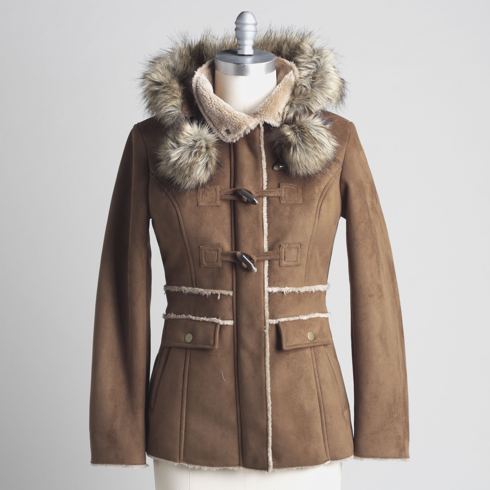 Braetan Women's Hooded Faux-Fur Lined Coat