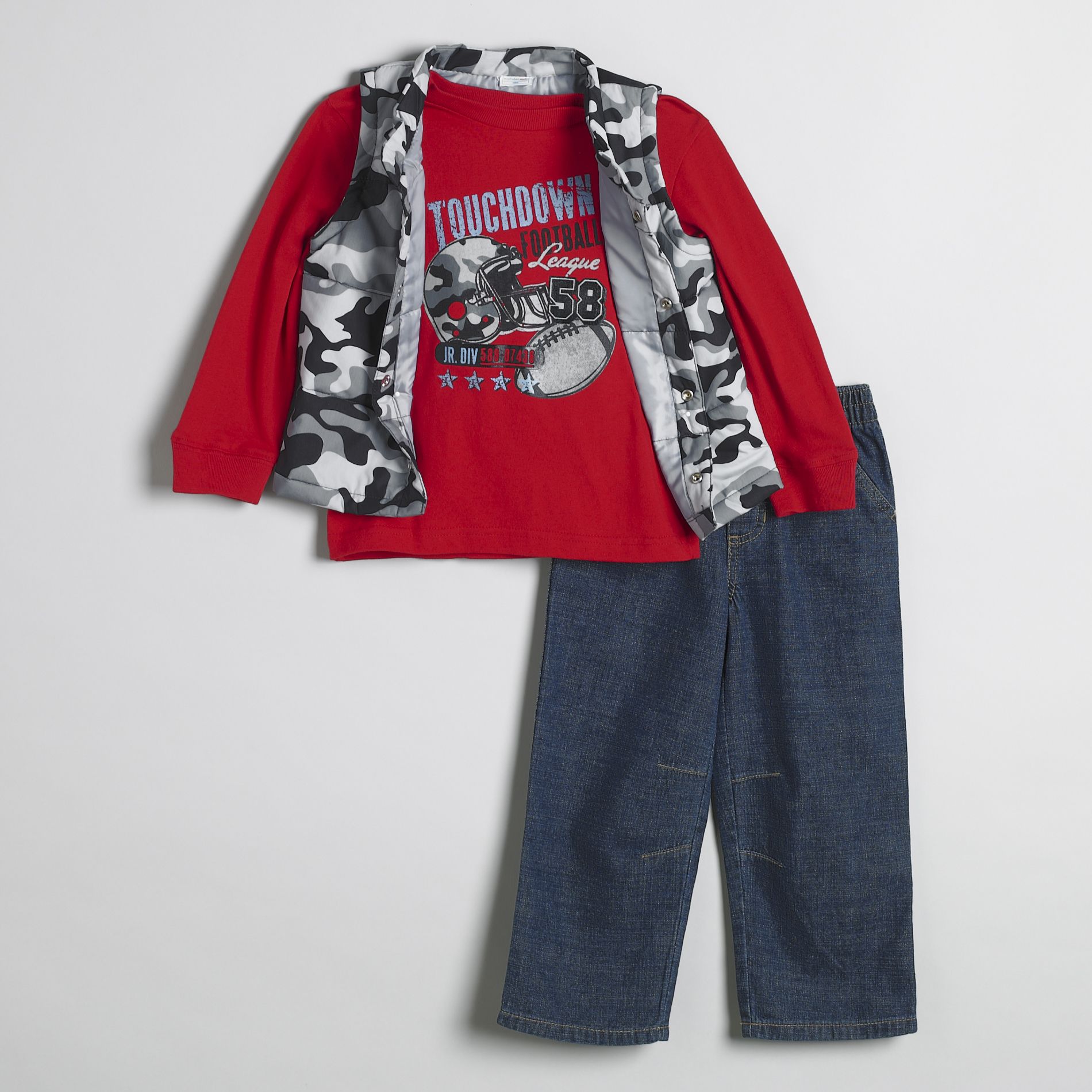 WonderKids Infant and Toddler Boys' Three Piece Vest Set