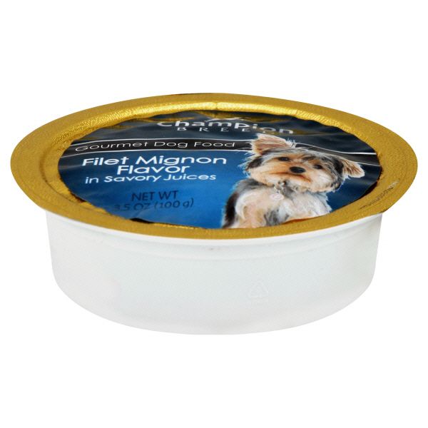 Champion Breed FILET MIGNON FLAVOR 3.5OZ CAN DOG FOOD
