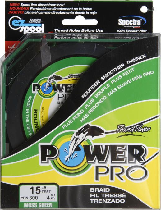 300 Yard Blue Braid Power Pro SSV2 Fishing Line - 10lb Test Ed