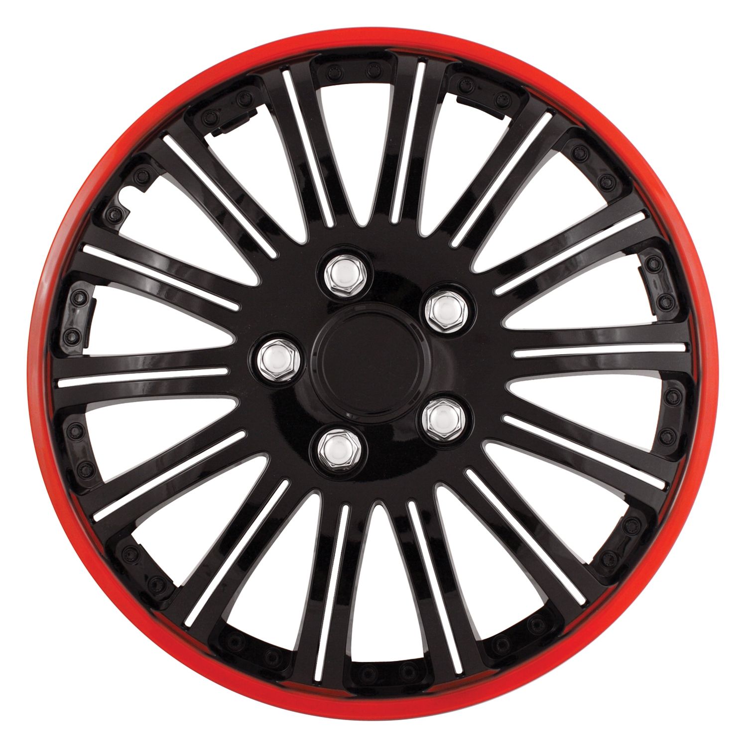 Wheel cover, Red & Black, 15 inch