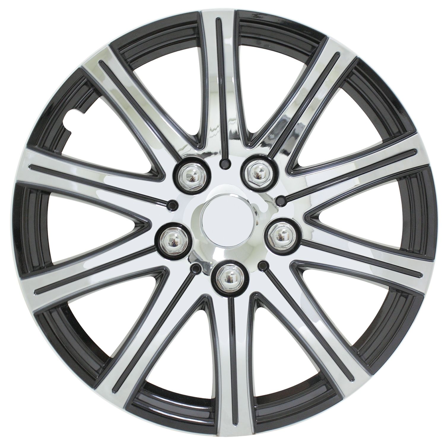 WeatherHandler Silver & Black 15 inch Wheel Cover