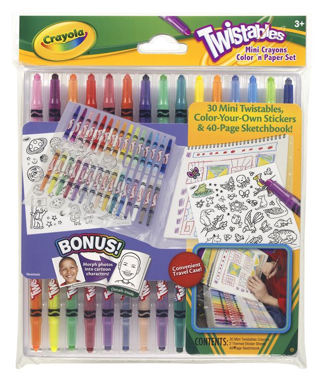 Crayola Twistables Mini Crayon Color 'N Paper Set