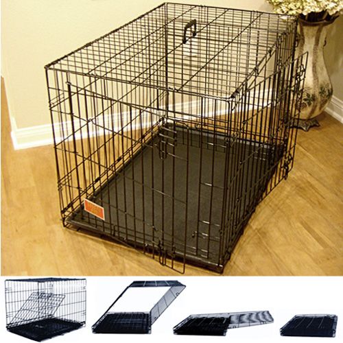 Majestic Pet 24in  Double Door Folding Dog Crate Cage - Small
