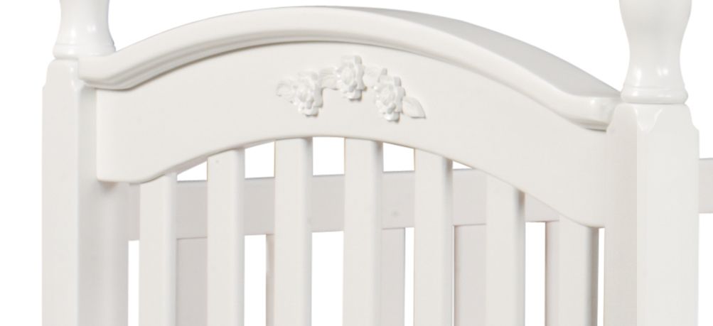 Delta Childrens  Lil Princess Canopy Crib White
