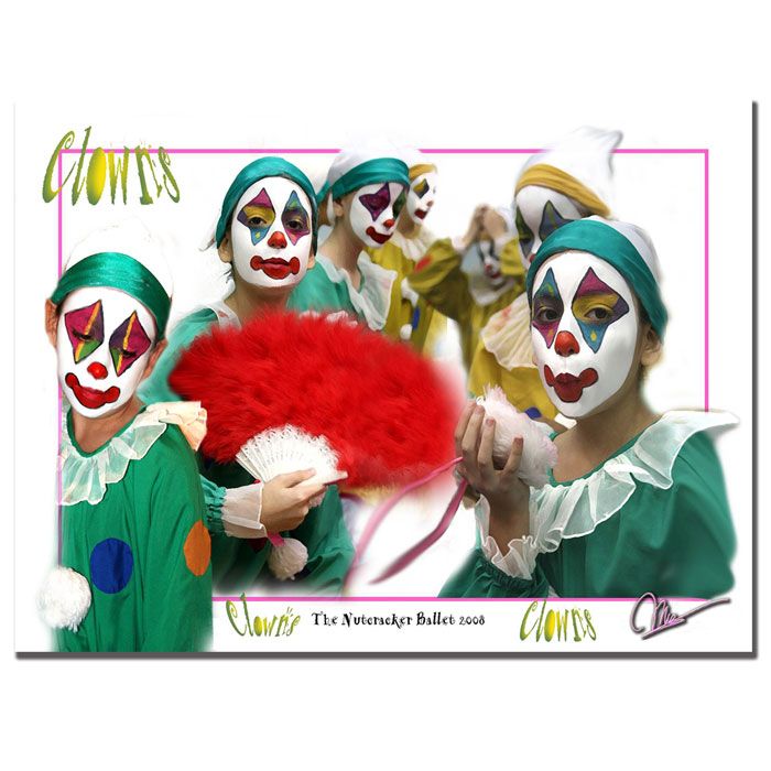 Trademark Global Martha Guerra 'Clowns' 18" x 24" Canvas Art