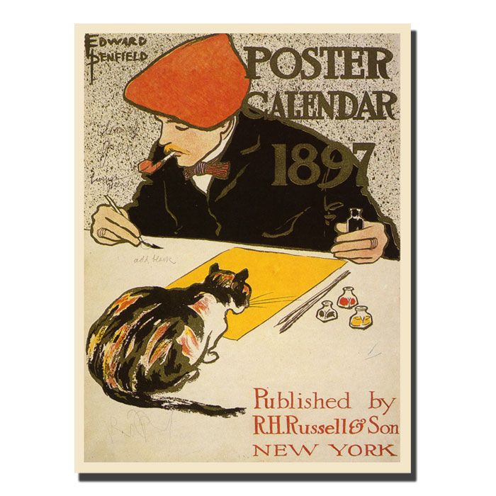 Trademark Global 24x47 inches "Poster Calendar 1897" by Edward Penefield