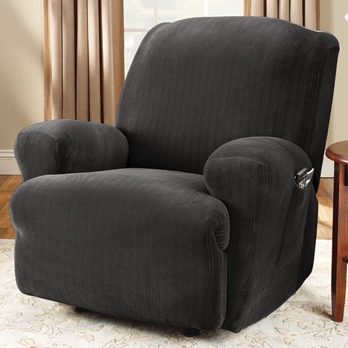Sure Fit STRETCH PINSTRIPE RECLINER SLIPCOVER