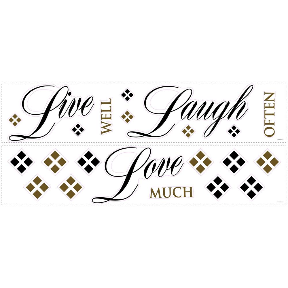 York Live Love Laugh Peel & Stick Wall Decals