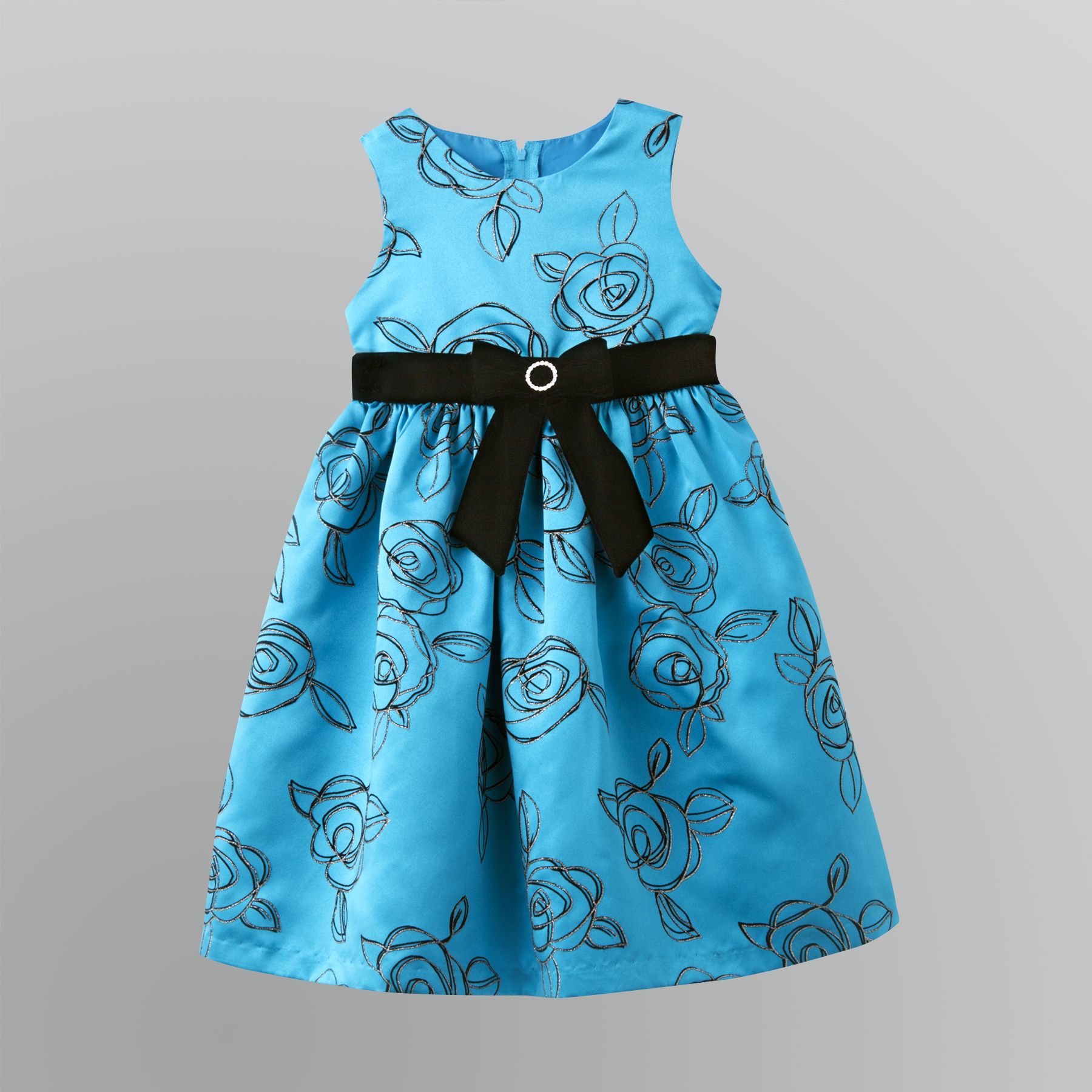 Muneca Turquoise Rose Party Dress