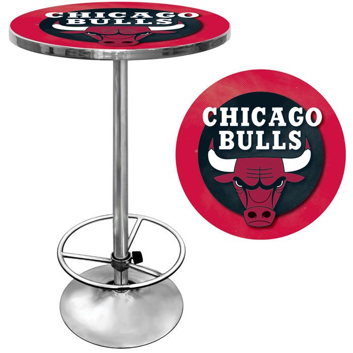 NBA(CANONICAL) Chicago Bulls  Chrome Pub Table