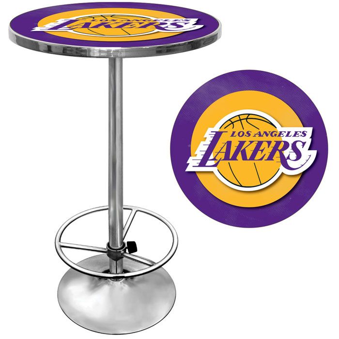 Los Angeles Lakers NBA Chrome Pub Table