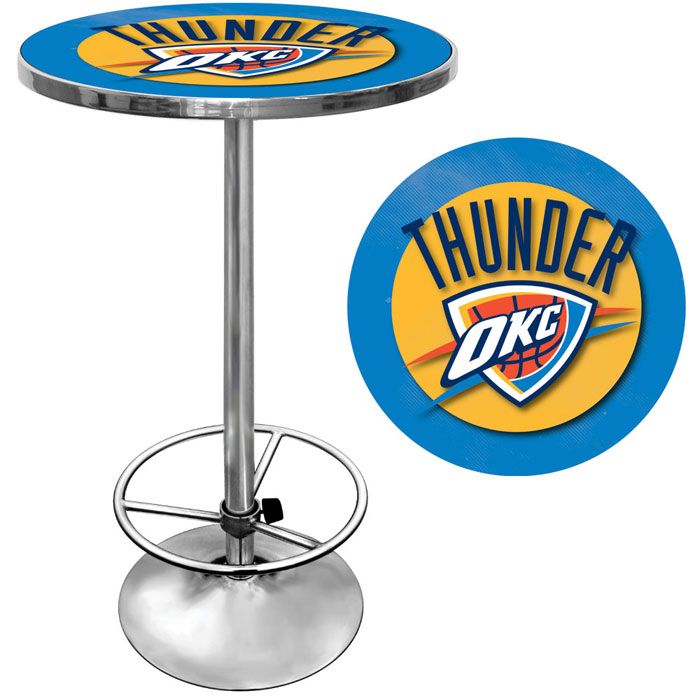 Oklahoma City Thunder NBA Chrome Pub Table