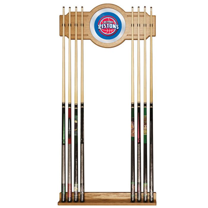 NBA(CANONICAL) Detroit Pistons  Billiard Cue Rack with Mirror