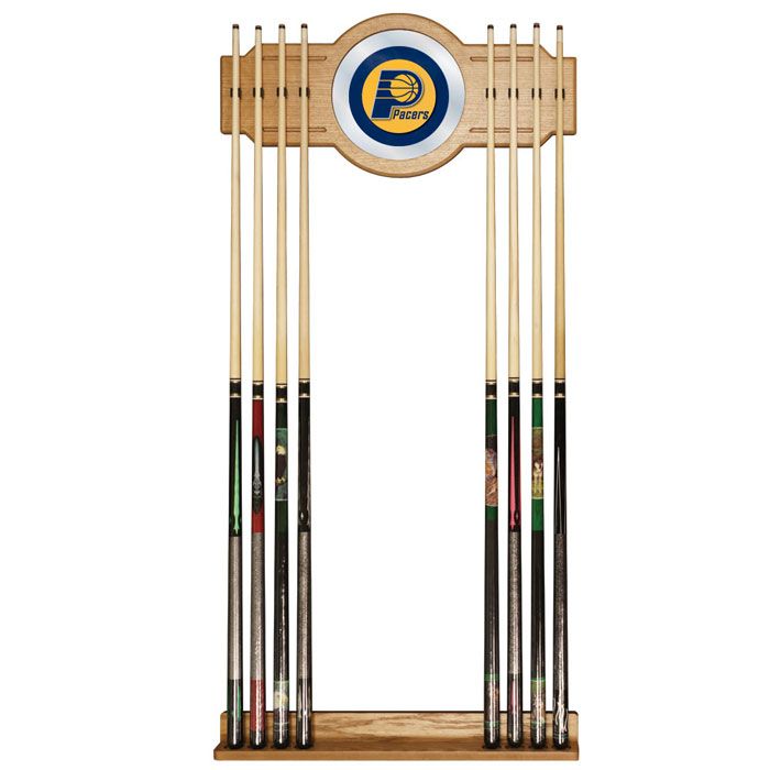 NBA(CANONICAL) Indiana Pacers  Billiard Cue Rack with Mirror