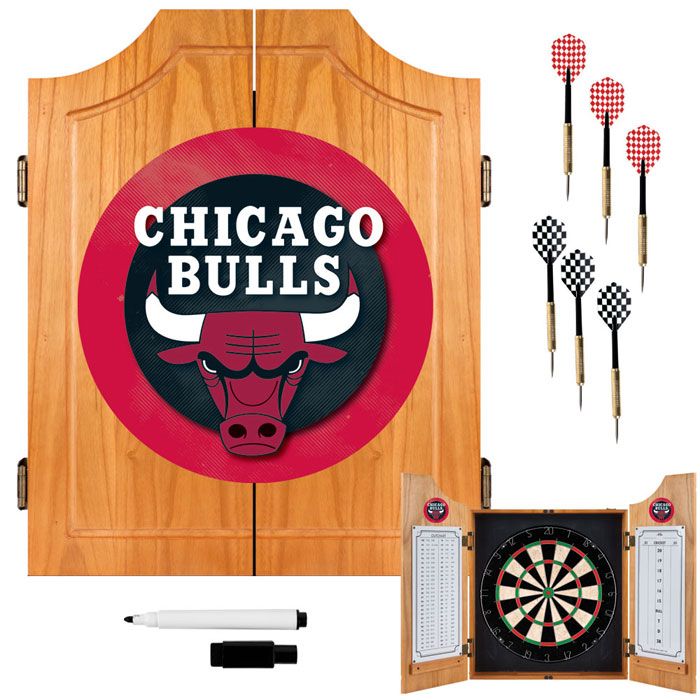 NBA(CANONICAL) Chicago Bulls  Wood Dart Cabinet Set