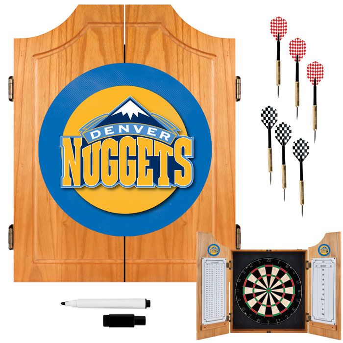 NBA(CANONICAL) Denver Nuggets  Wood Dart Cabinet Set