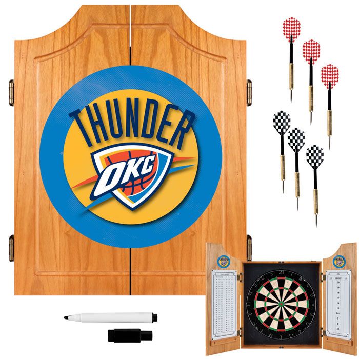 NBA(CANONICAL) Oklahoma City Thunder  Wood Dart Cabinet Set
