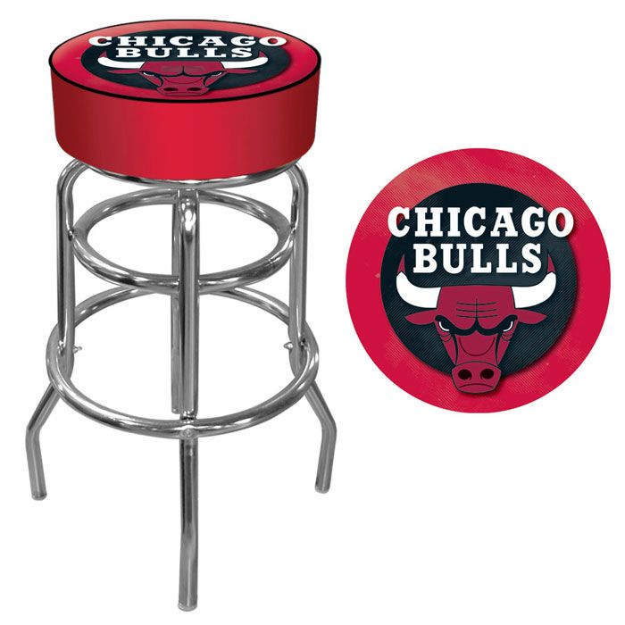 NBA(CANONICAL) Chicago Bulls Padded Swivel Bar Stool