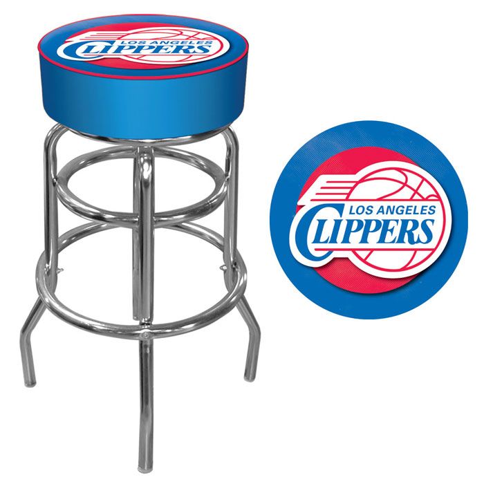 NBA(CANONICAL) Los Angeles Clippers  Padded Swivel Bar Stool