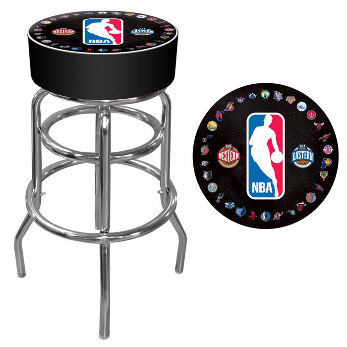 NBA(CANONICAL) Logo Padded Swivel Bar Stool