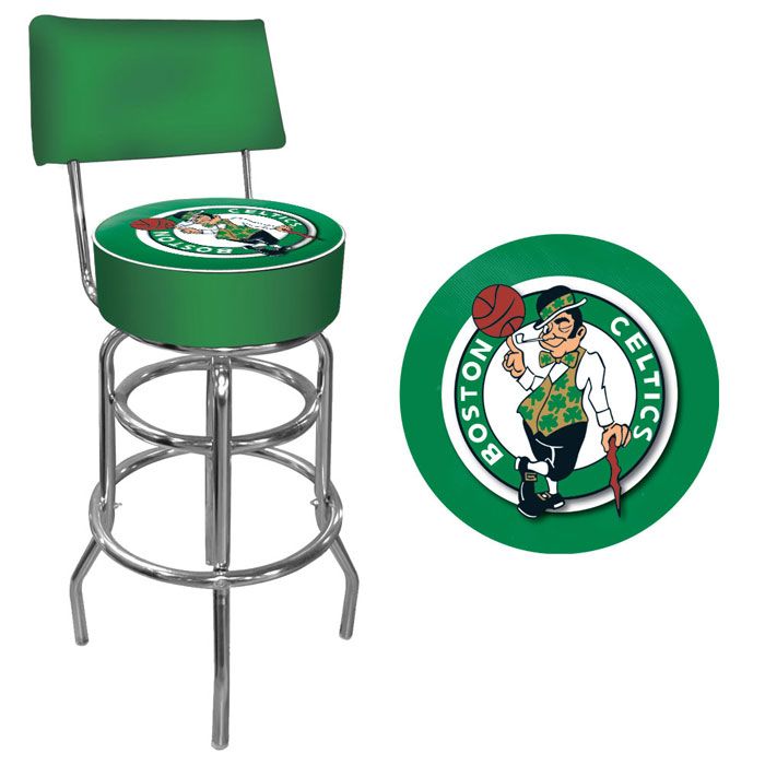 NBA(CANONICAL) Boston Celtics Padded Swivel Bar Stool with Back