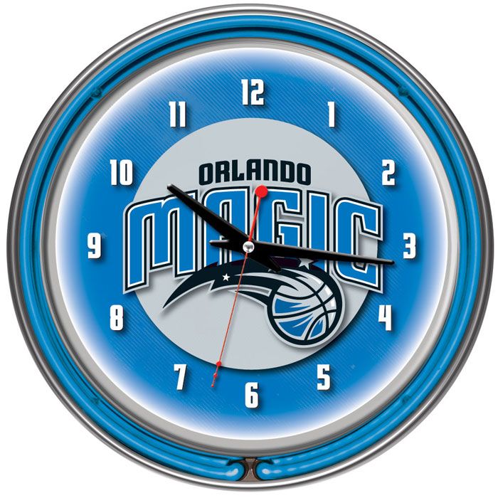 NBA(CANONICAL) Orlando Magic Double Ring Neon Clock