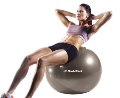 NordicTrack 75 cm Exercise Ball (Silver)